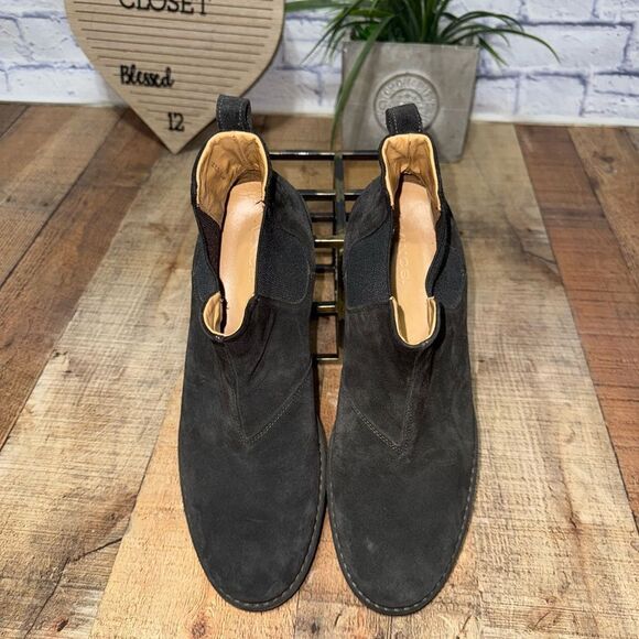 Vince - Bonham Suede Water Repellent Chelsea Boots - Graphite main image 7